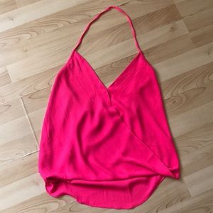 Magenta Crossover Halter